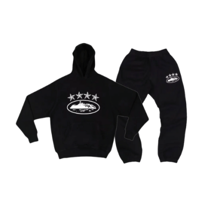 Corteiz Tracksuit Black 4-star