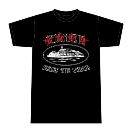 corteiz 4starz alcatraz t shirt black
