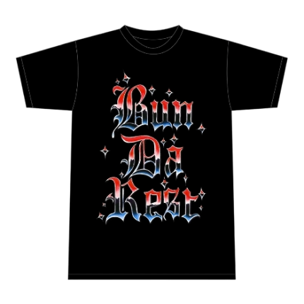 corteiz bun da rest royale t shirt black