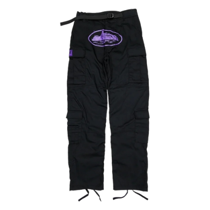 Corteiz Purp Guerillaz Cargos Black/Purple