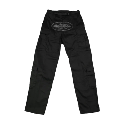 Corteiz Guerillaz Cargos Triple Black