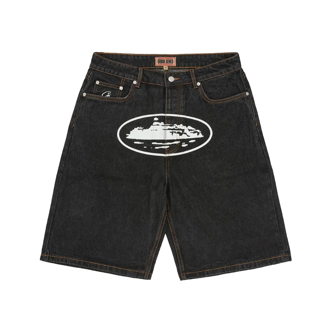 Corteiz Alcatraz Denim Shorts