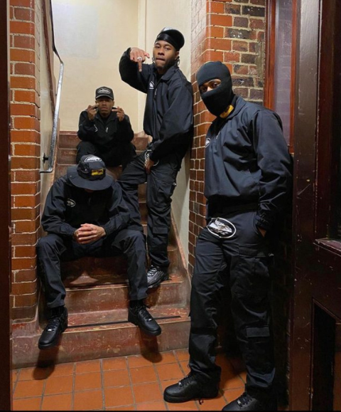 corteiz black cargos